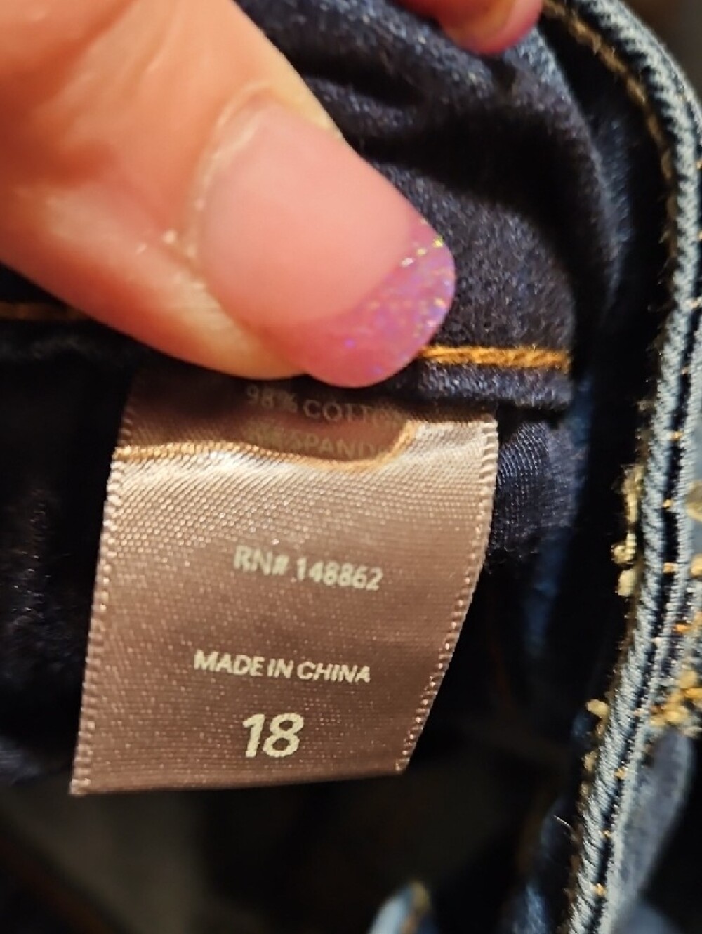 torrid Dark Indigo Distressed Skinny Jeans - Picture 7 of 7